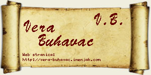 Vera Buhavac vizit kartica